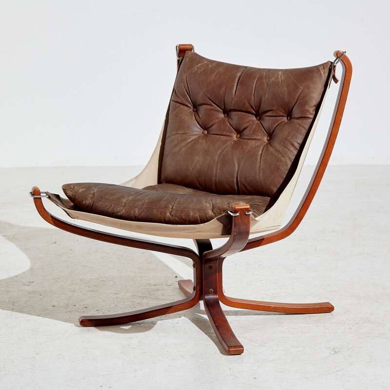 Sillón Falcon vintage de Sigurd Ressell para Vatne Møbler, 1960