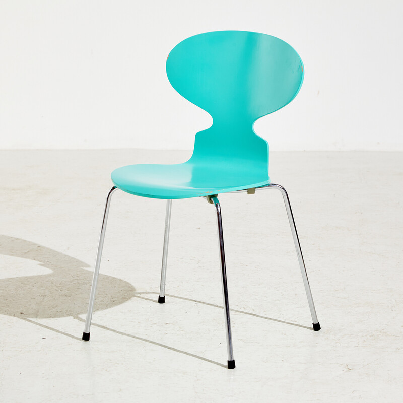 Silla icónica vintage modelo 3101/ant de Arne Jacobsen para Fritz Hansen, 1990