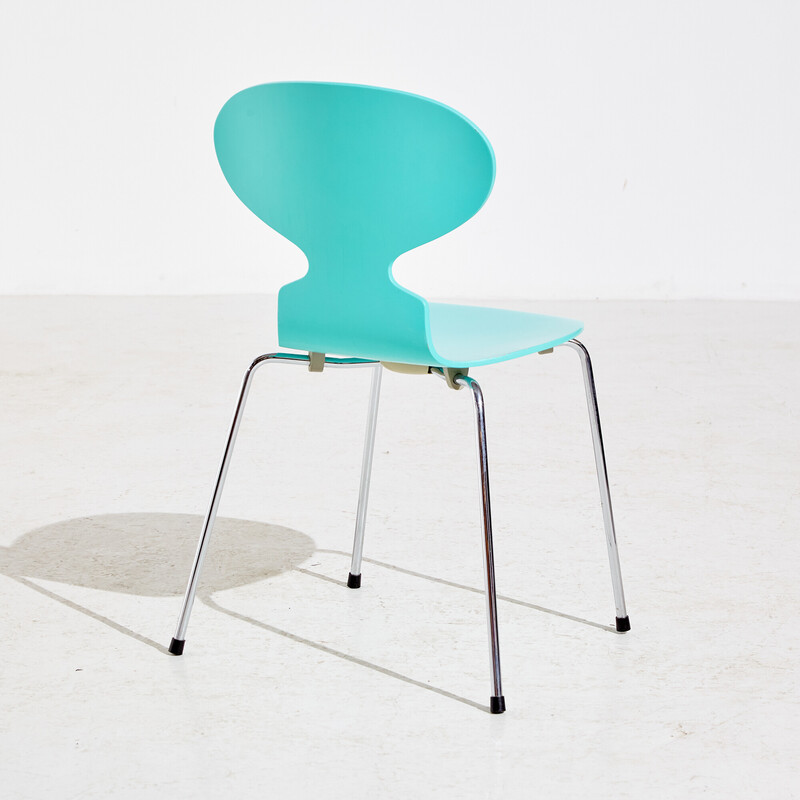 Silla icónica vintage modelo 3101/ant de Arne Jacobsen para Fritz Hansen, 1990