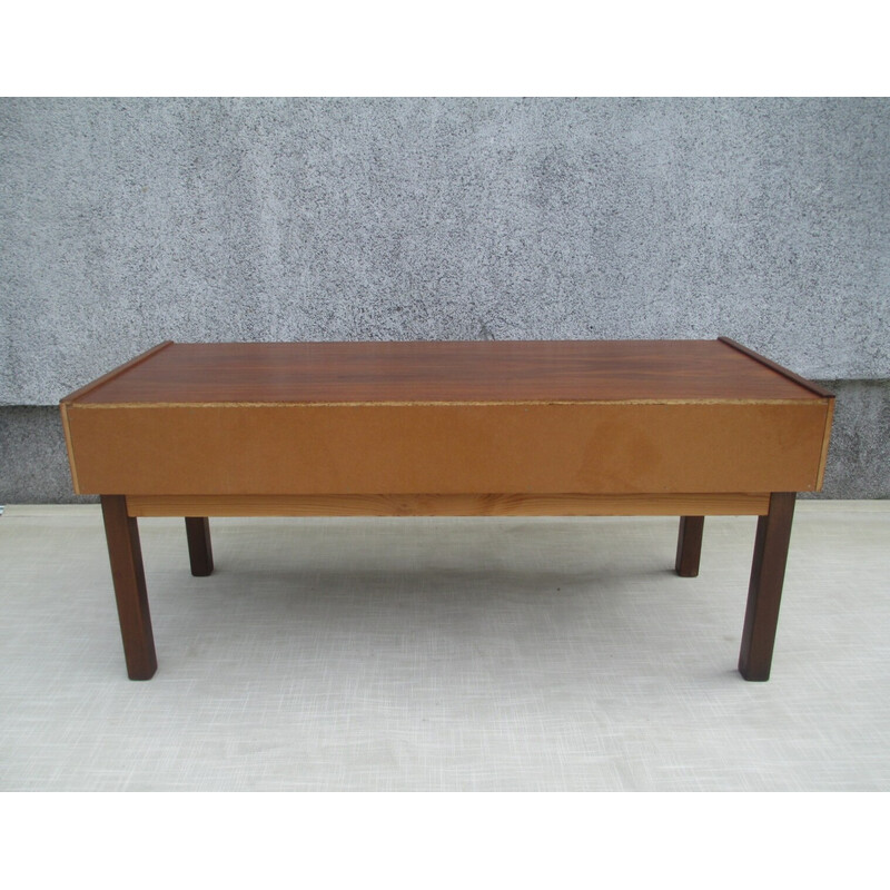 Vintage teak console, Sweden 1970