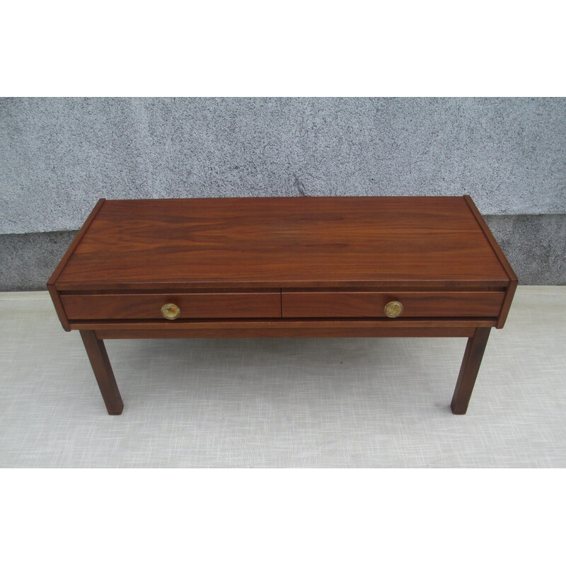 Vintage teak console, Sweden 1970