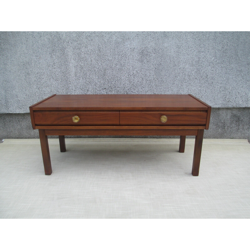 Vintage teak console, Sweden 1970