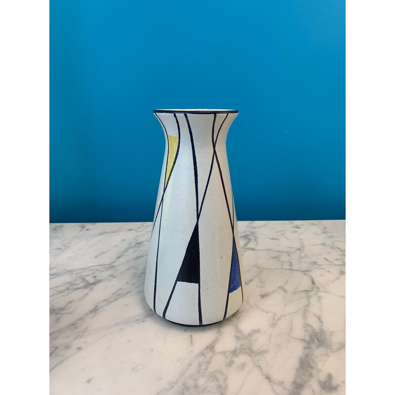 Vintage "West Germany" ceramic vase, 1970