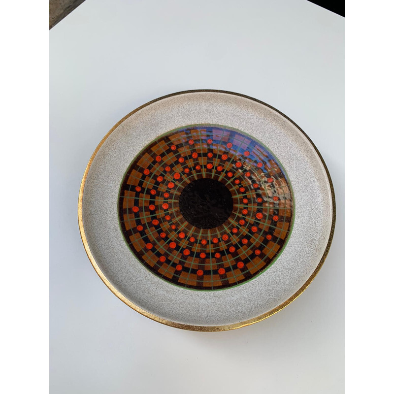 Vintage "West Germany" ceramic dish, 1970