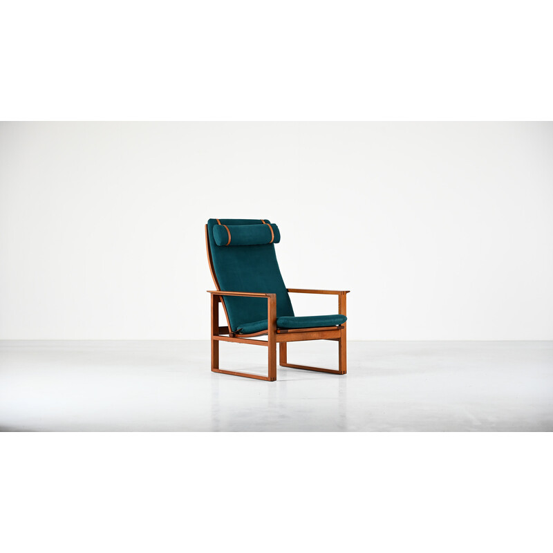 Pair of vintage 2254 armchairs by Børge Mogensen for Fredericia, Denmark 1970