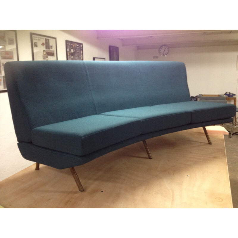 Arflex "Triennale" green sofa, Marco ZANUSO - 1950s