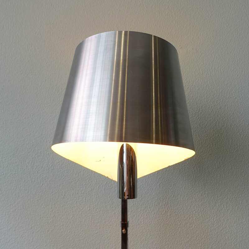 French vintage sculptural floor lamp "Ruban" by Jacques Charles for Maison Charles, 1960s