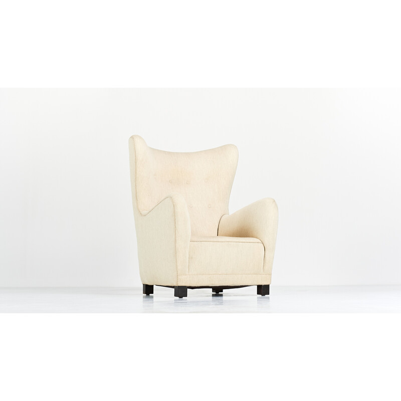 Fauteuil vintage modèle Fh 1672 par Fritz Hansen, Danemark 1940