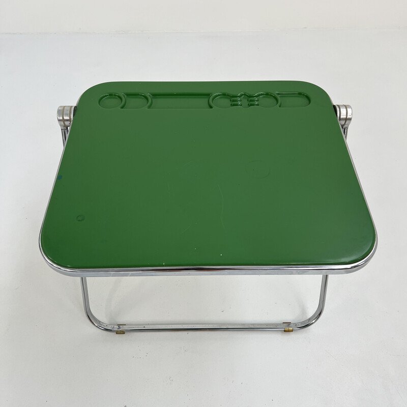 Vintage green Platone folding desk by Giancarlo Piretti for Anonima Castelli, 1970s