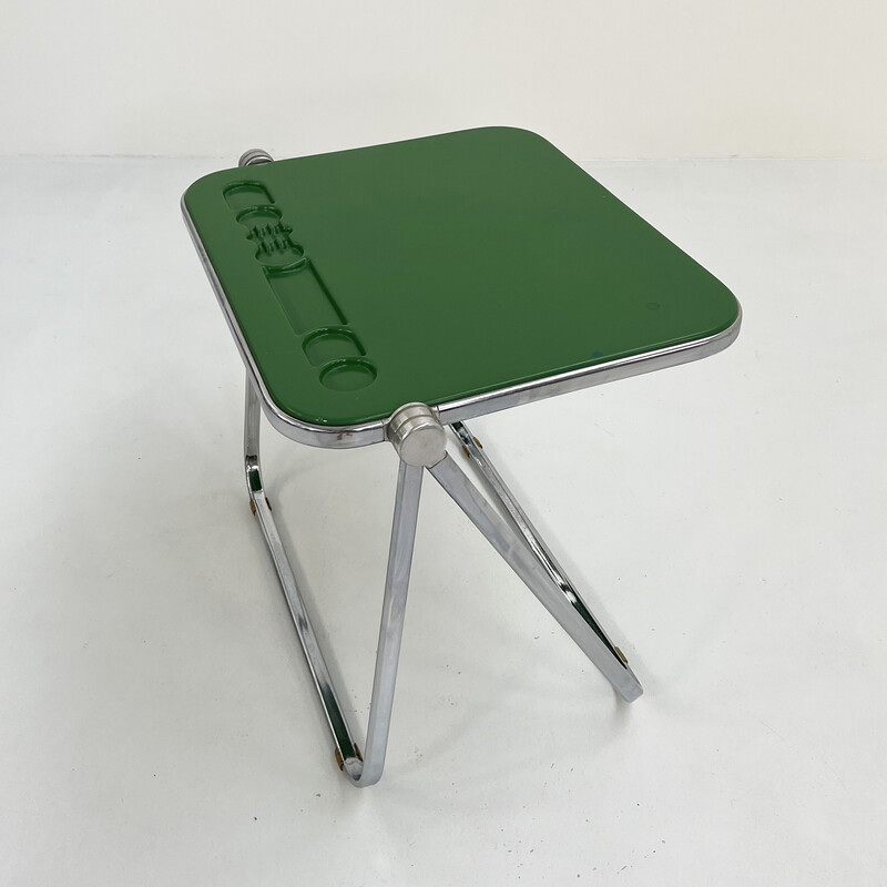 Mesa dobrável Vintage Green Platone de Giancarlo Piretti para Anonima Castelli, década de 1970