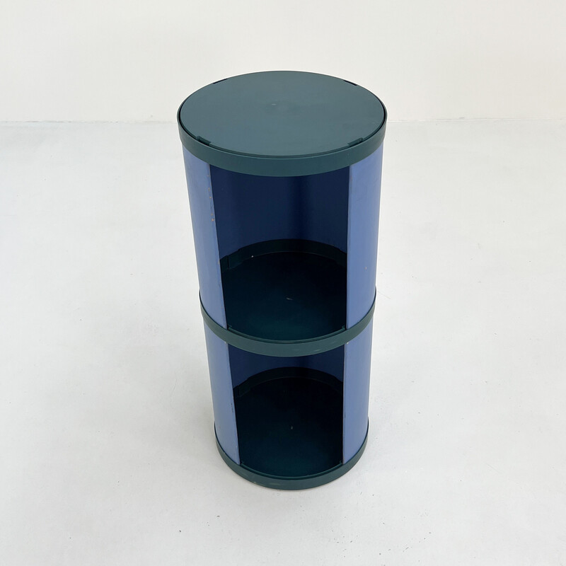 Vintage blauw plankmodel "Incubo Tondo" door Rodolfo Bonetto voor Artemide, jaren 1970