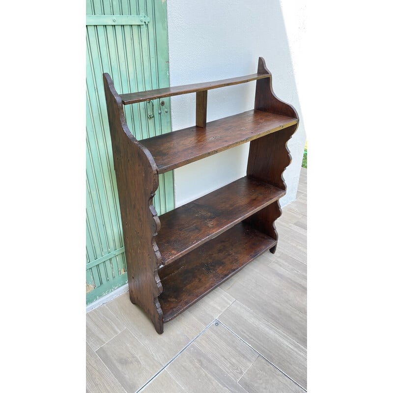 Vintage solid oakwood shelf