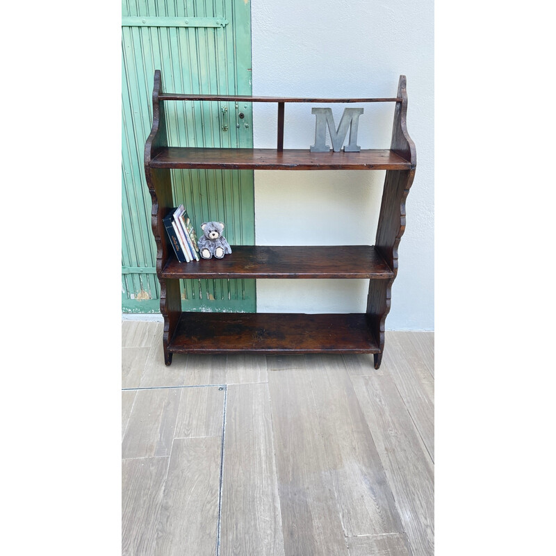 Vintage solid oakwood shelf