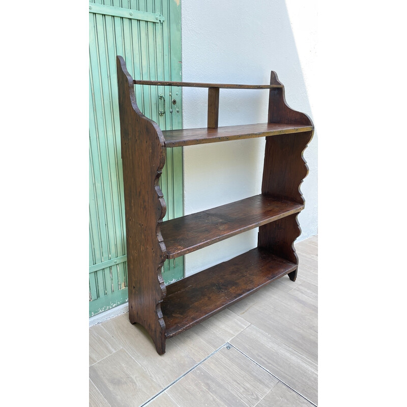 Vintage solid oakwood shelf