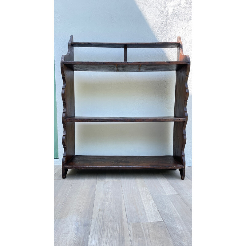 Vintage solid oakwood shelf