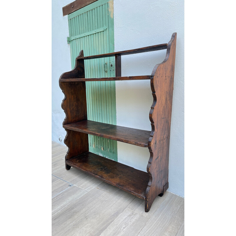 Vintage solid oakwood shelf