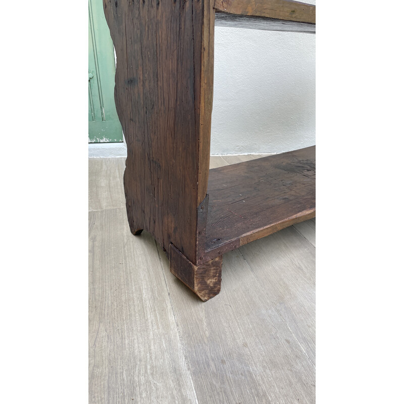 Vintage solid oakwood shelf