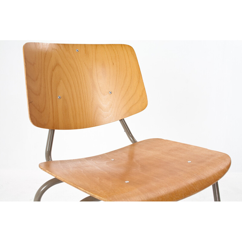 Set of 4 Car Katwijk school "model 305" chairs by KHO LIANG LE - 1950s