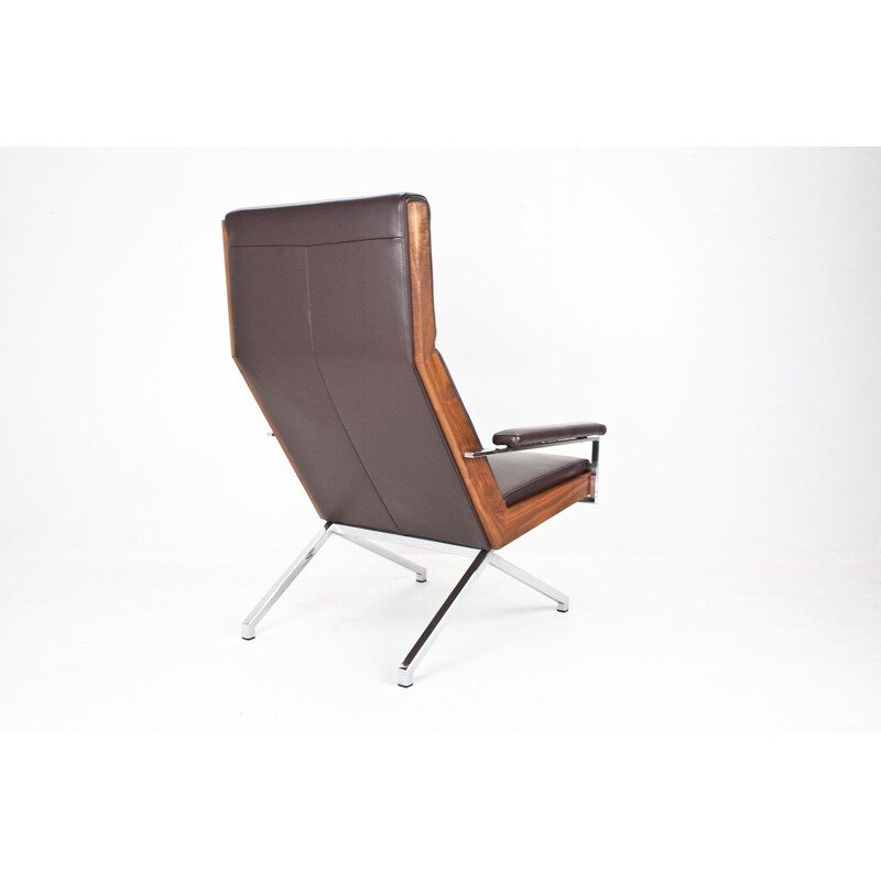 Bränd brown leather "Lotus" lounge chair, Rob PARRY - 2000s