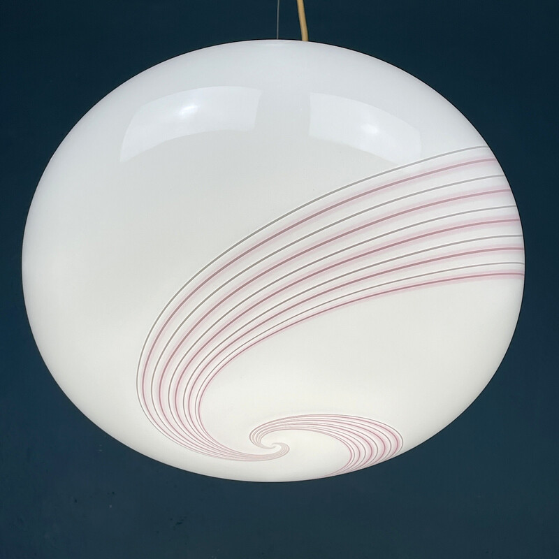 Vintage Murano glass pendant lamp by Vetri Murano, Italy 1970s