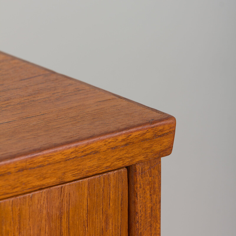 Vintage Danish teak chest of 8 drawers, 1960s