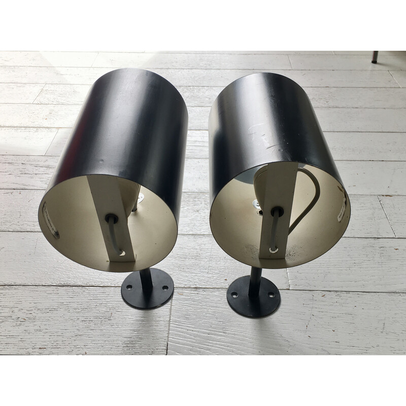 Pair of vintage wall lamps by Friis and Moltke for Lyfa, 1960