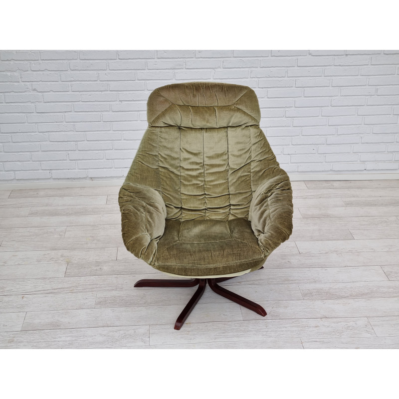 Vintage Danish model Silhouette swivel armchair by H.W.Klein, 1970s