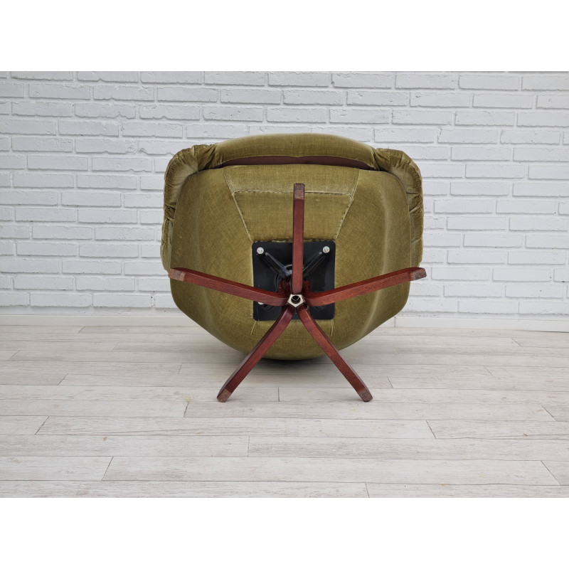 Cadeira giratória dinamarquesa Vintage modelo Silhouette de H.W.Klein, 1970