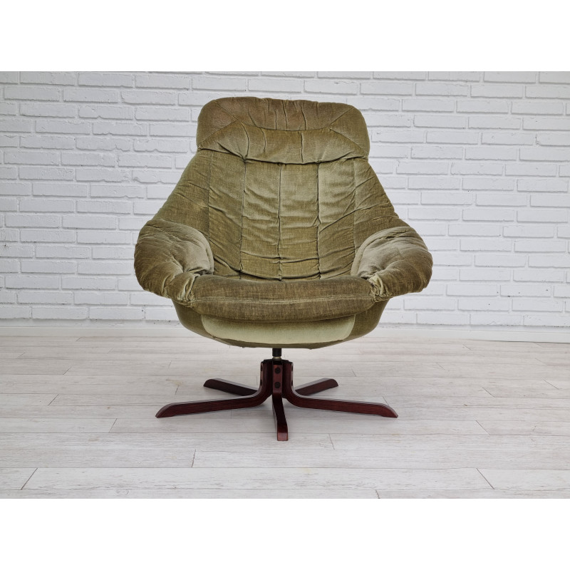 Vintage Danish model Silhouette swivel armchair by H.W.Klein, 1970s