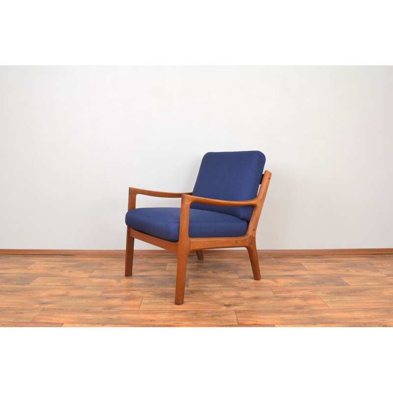Vintage Deense Senator fauteuil in teak van Ole Wanscher voor Cado, 1960