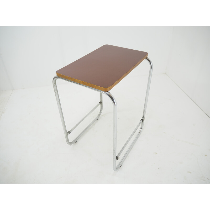 Mesa lateral cromada Vintage, 1960