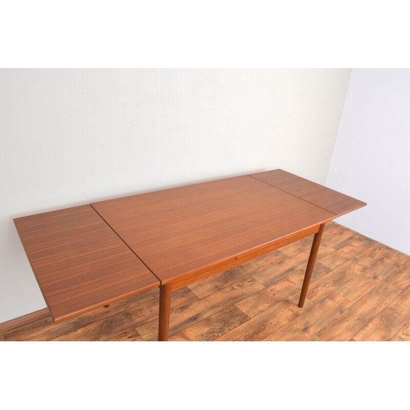 Mid-century Danish teak extendable dining table, 1960s