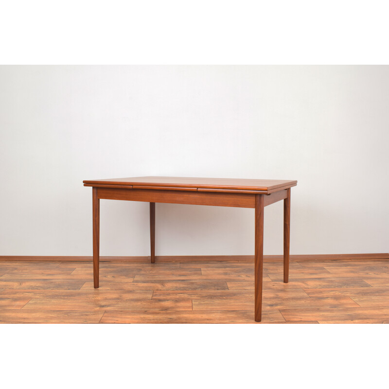 Mid-century Danish teak extendable dining table, 1960s