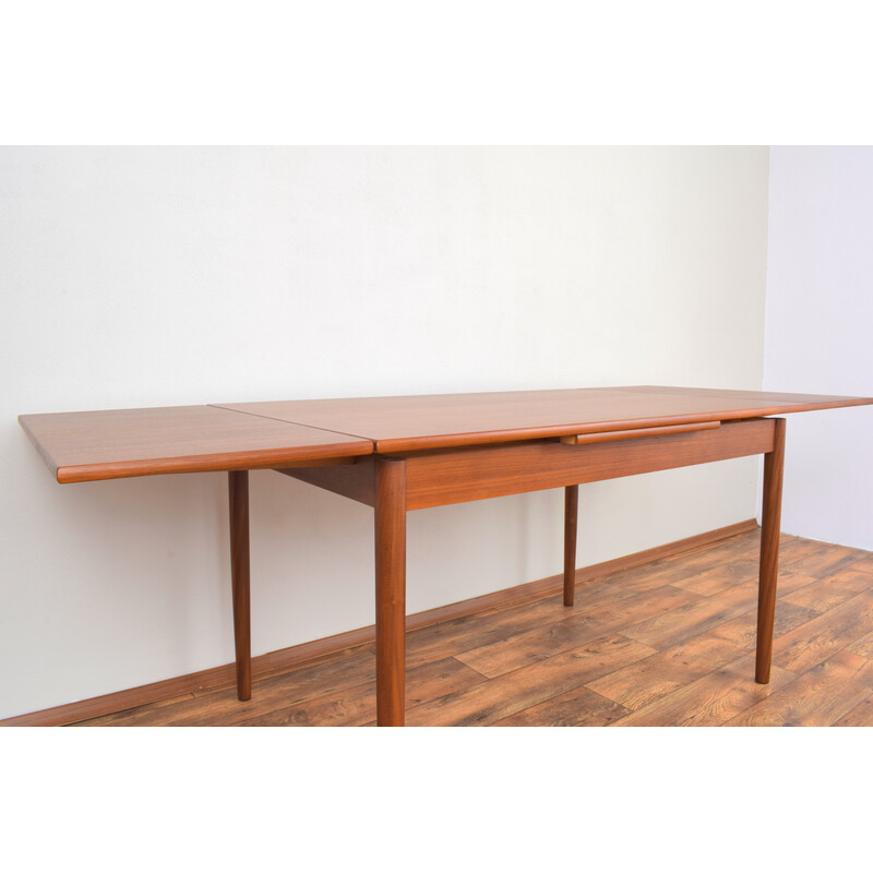 Mid-century Danish teak extendable dining table, 1960s