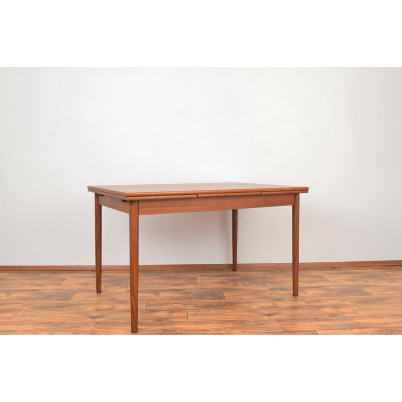 Mid-century Danish teak extendable dining table, 1960s