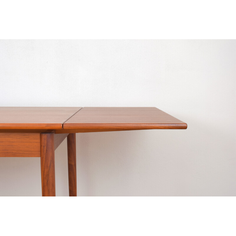 Mid-century Danish teak extendable dining table, 1960s