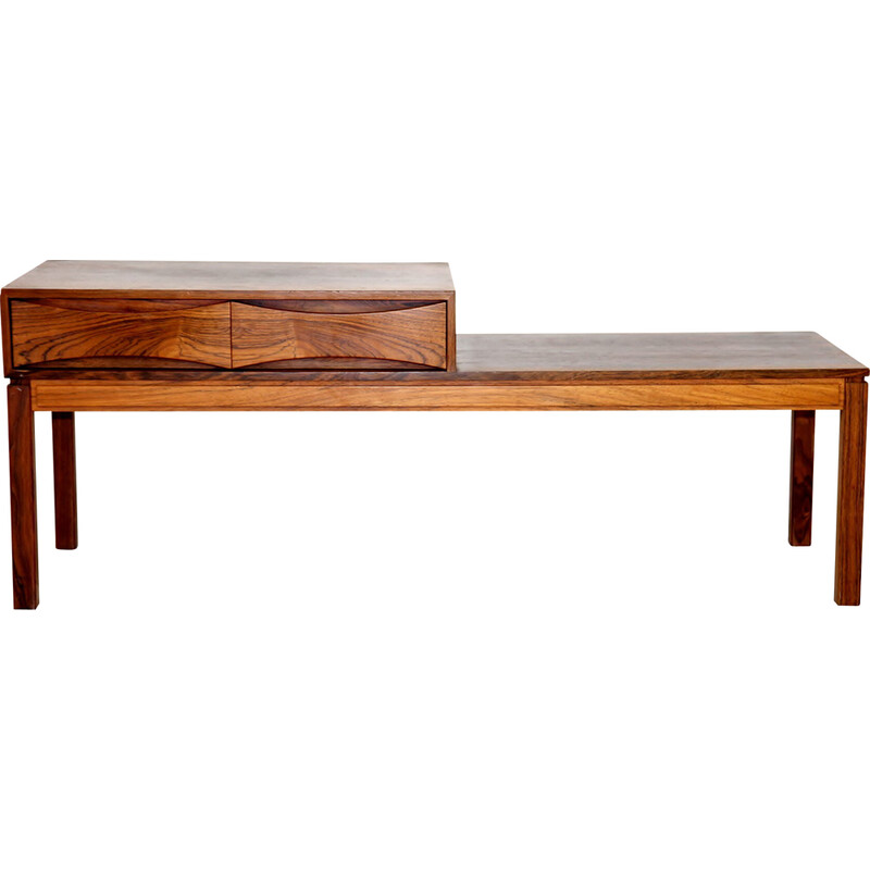 Banco telefónico Vintage Rosewood por Wards Ateljéér Ab, Dinamarca 1960