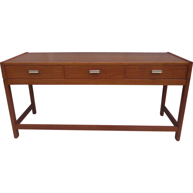 Consolle vintage in teak con cassetti, Danimarca 1960