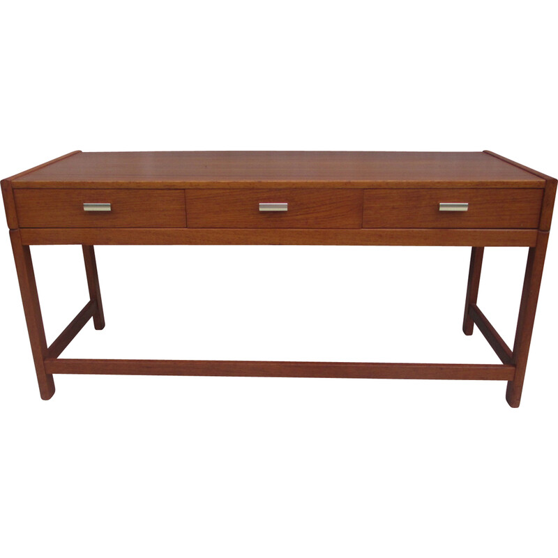 Vintage teak console with drawers, Denmark 1960