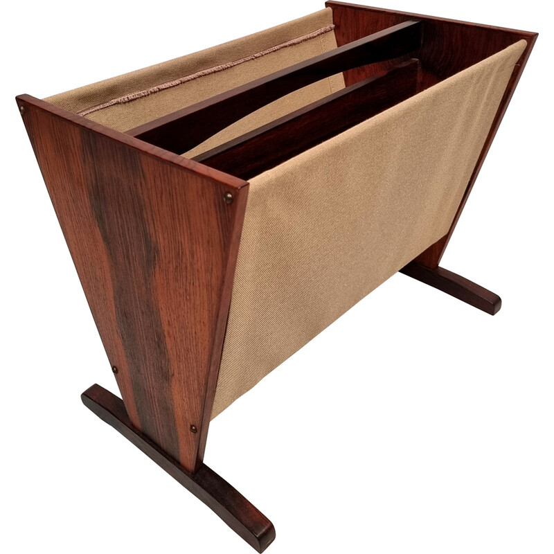 Scandinavian vintage rosewood magazine rack, 1960