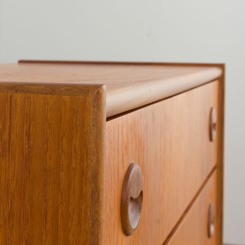 Danish mid century teak chest of drawers by Kai Kristiansen, 1960s