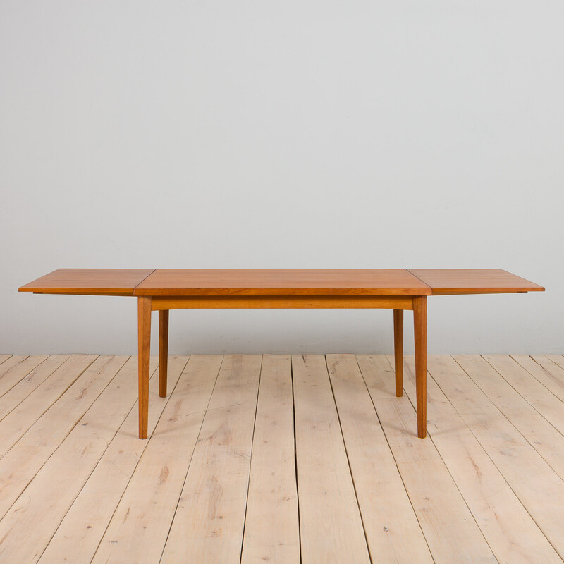 Table rectangulaire vintage en teck par Henning Kjaernulf pour Vejle Stole et Mobelfabrik, Danemark 1960