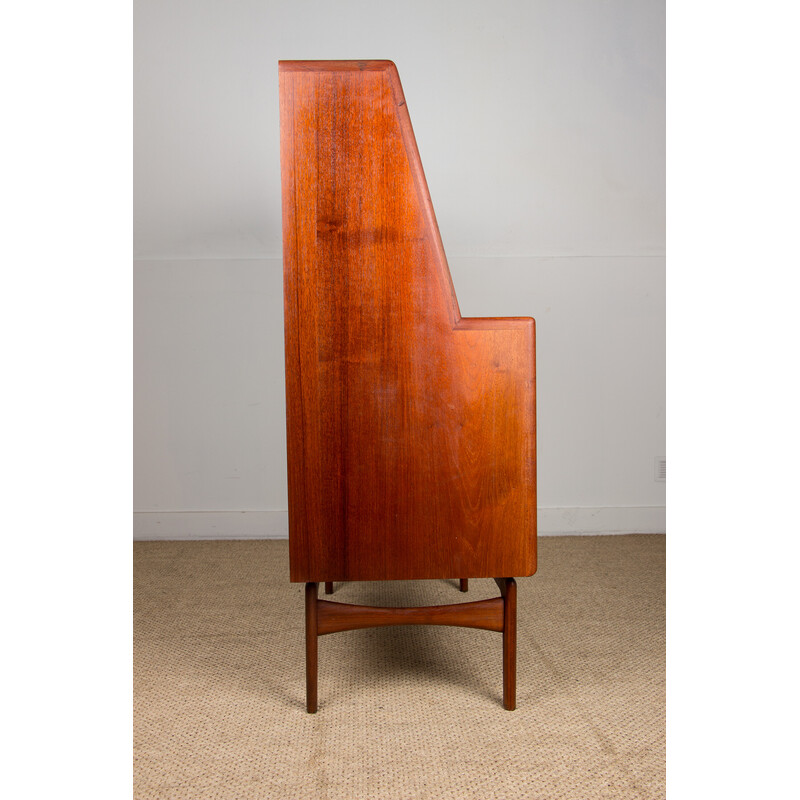 Vintage Deens teakhouten bureau van Arne Hovmand-Olsen voor Mogens Kold, 1960