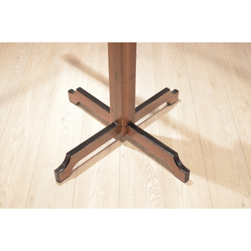 Large wooden stand-up coat rack - 1950s