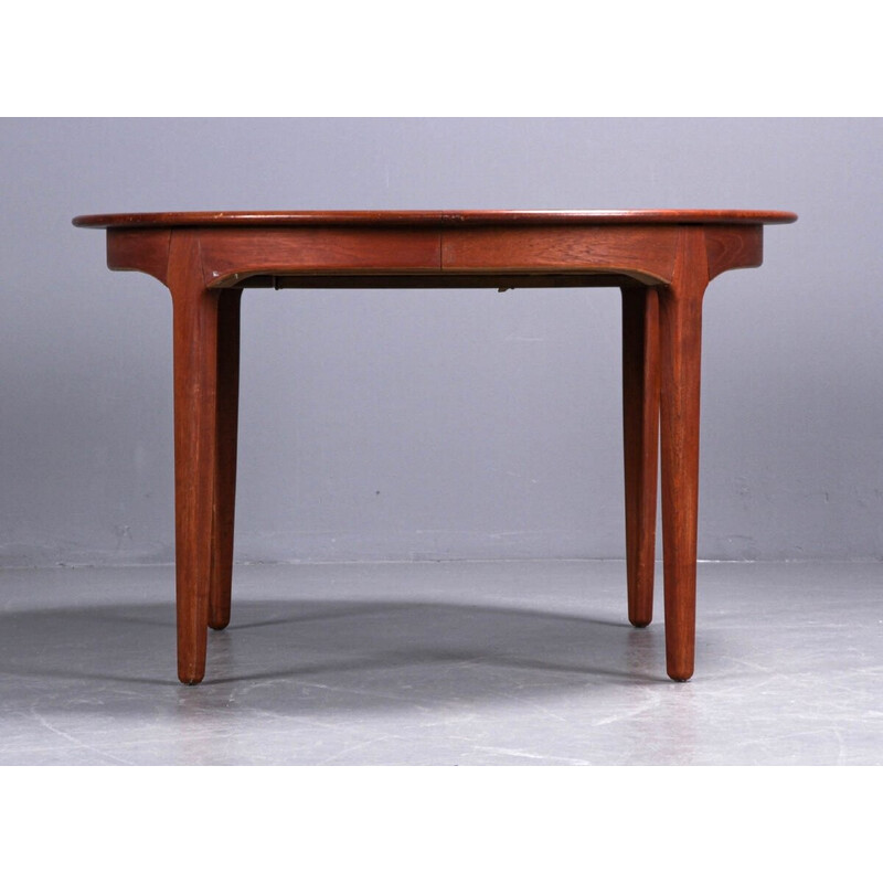 Scandinavian vintage teak table with 3 extensions, 1960