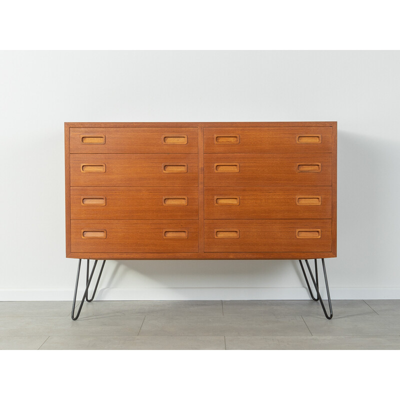 Vintage teak chest of drawers by Poul Hundevad, 1960s