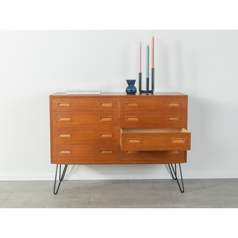 Vintage teak chest of drawers by Poul Hundevad, 1960s