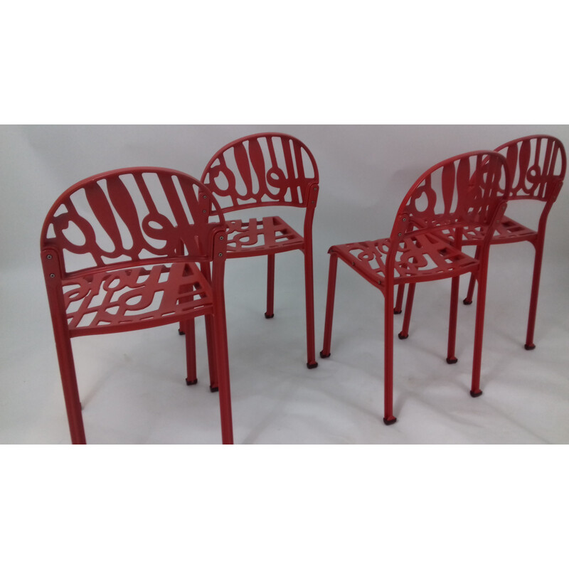 Set of 4 Artifort "Hello There" chairs, Jeremy HARVEY - 1960s