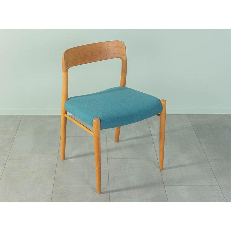 Set of 4 vintage model 75 dining chairs by Niels O. Møller, 1950s