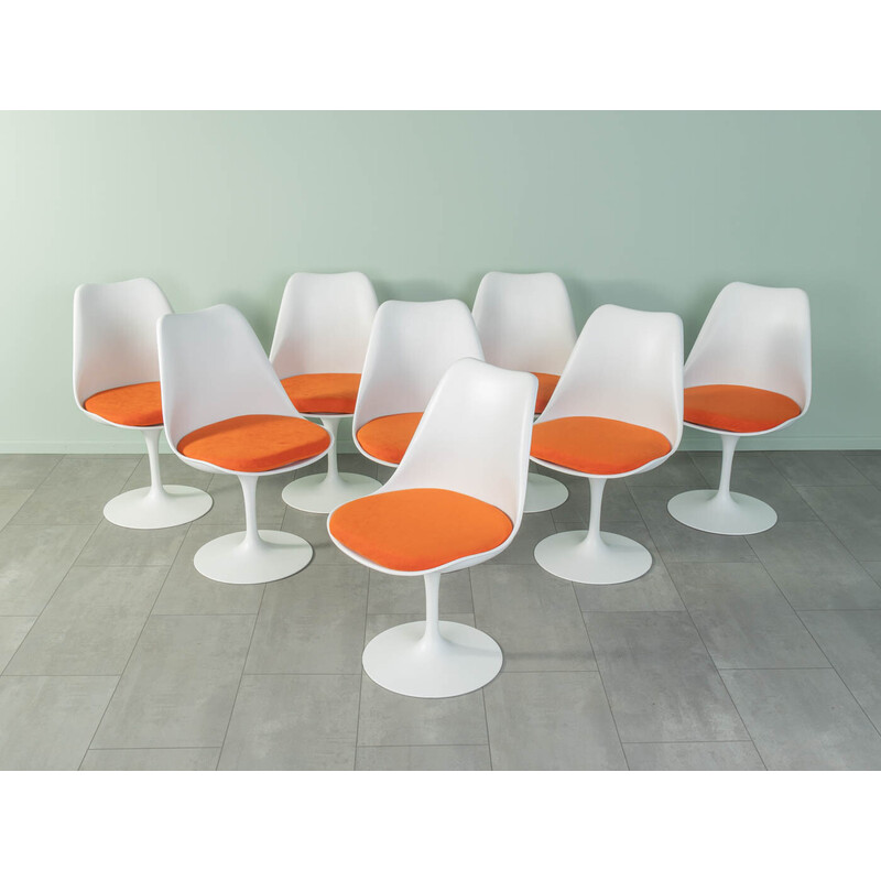 Conjunto de 8 cadeiras vintage da Eero Saarinen para a Knoll International, Alemanha 1950
